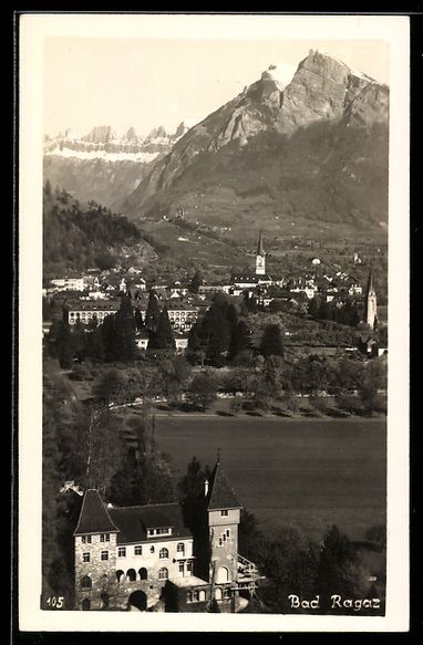 Ansichtskarten: Bad Ragaz, Ortsansicht mit Schloss, Kirc – Gebraucht aus Berlin von bartko-reher