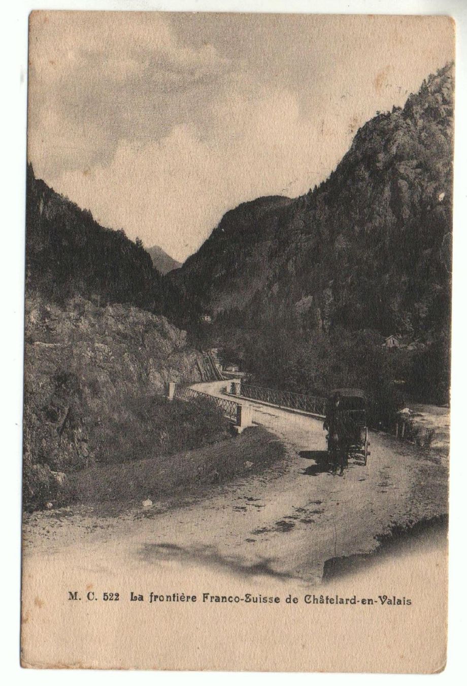 Cartes postales: CHÂTELARD La frontière - Pferde-Kutsche – D'occasion à Jona par philajona