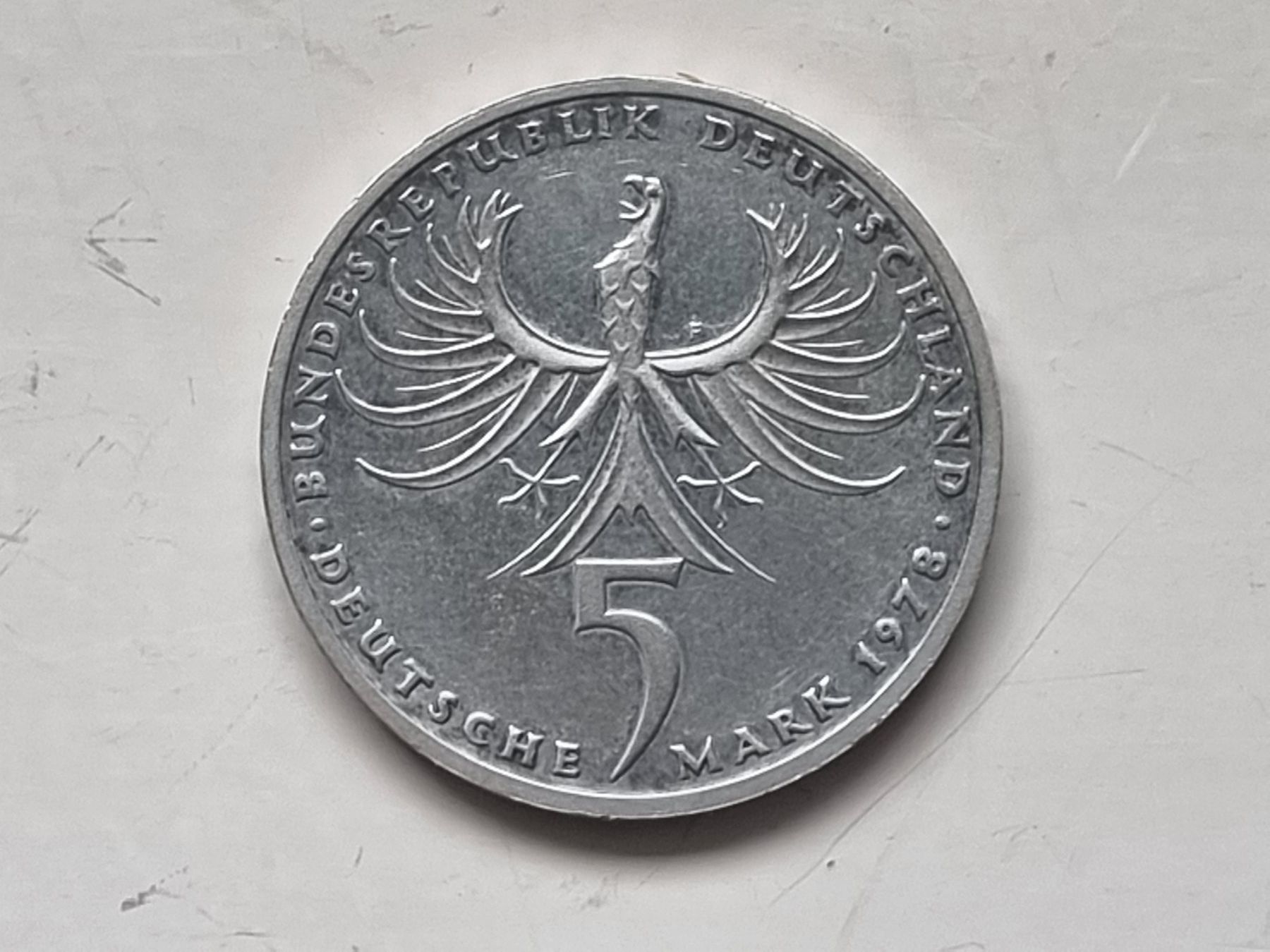 Tutti le monete: 5 deutsche mark - Balthasar Neumann, en argent. – Usato da Echandens venduto da Dicot