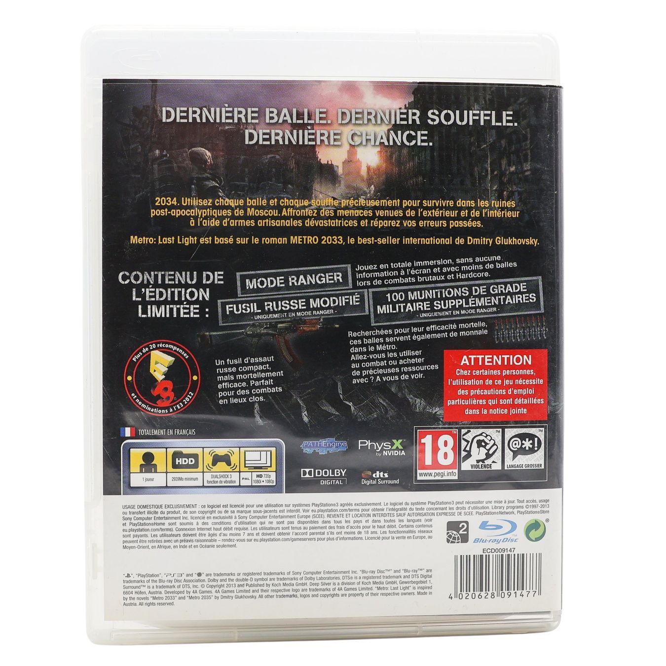 Giochi: Metro: Last Light [Limited Edition] - PS3 – Usato da Paudex venduto da dindeboy 1