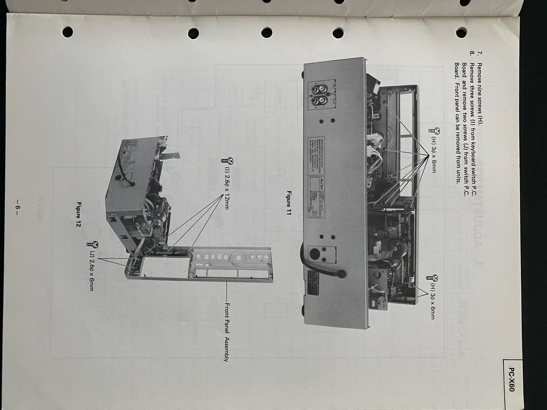Toshiba Registratori: Servicemanual TOSHIBA PC-X60 Cassetten Deck – Usato da Erlenbach ZH venduto da Leaford 4