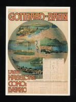 Gotthard-Bahn, Künstlerkarte