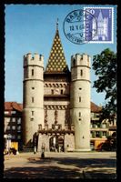 Maximumkarte MK 363 Spalentor Basel 1960 ET