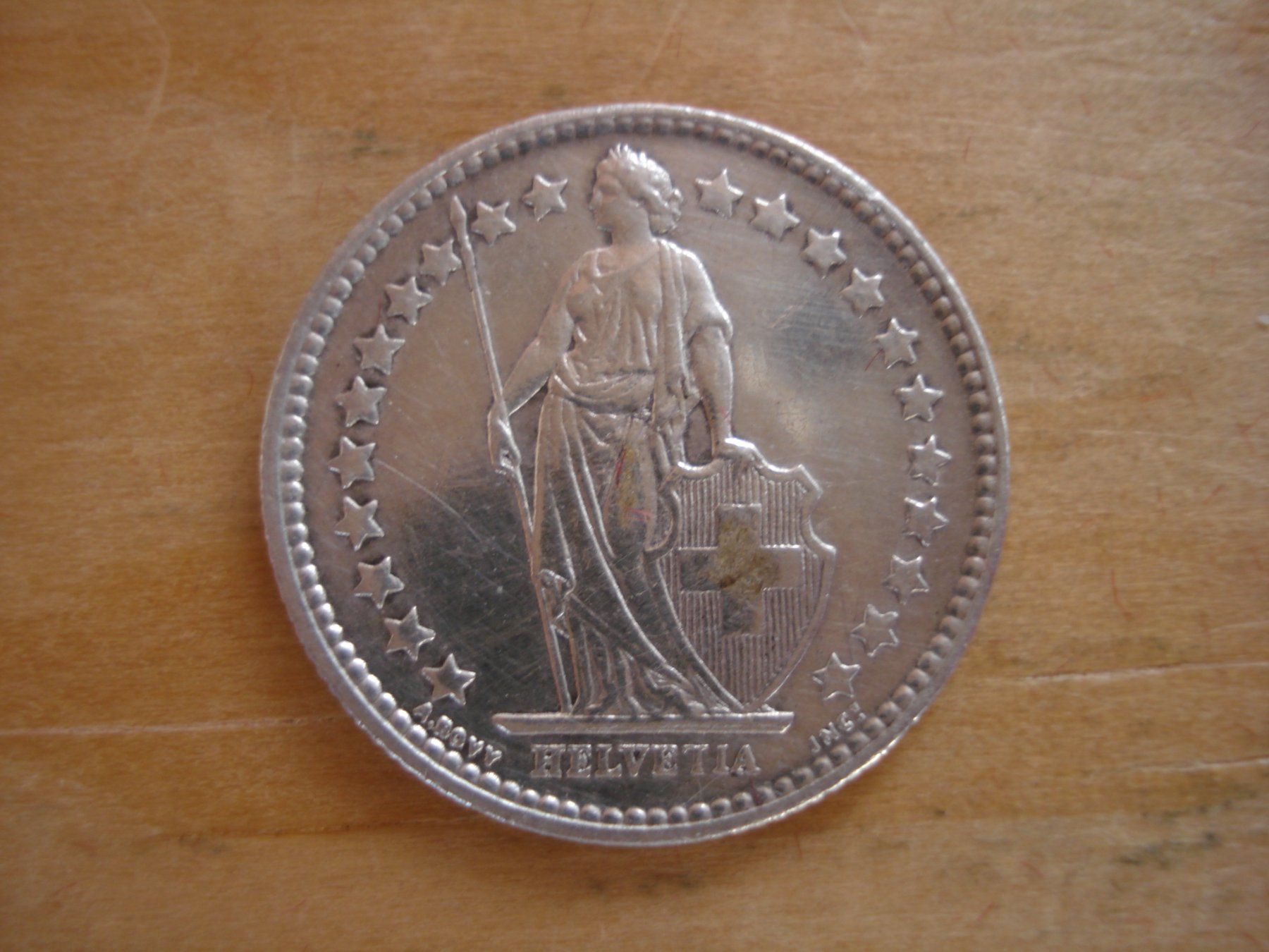 Tutti le monete: (C1) 1/2 Franken 1899 UNZ- – Usato da Erlach venduto da Net-Coins 1