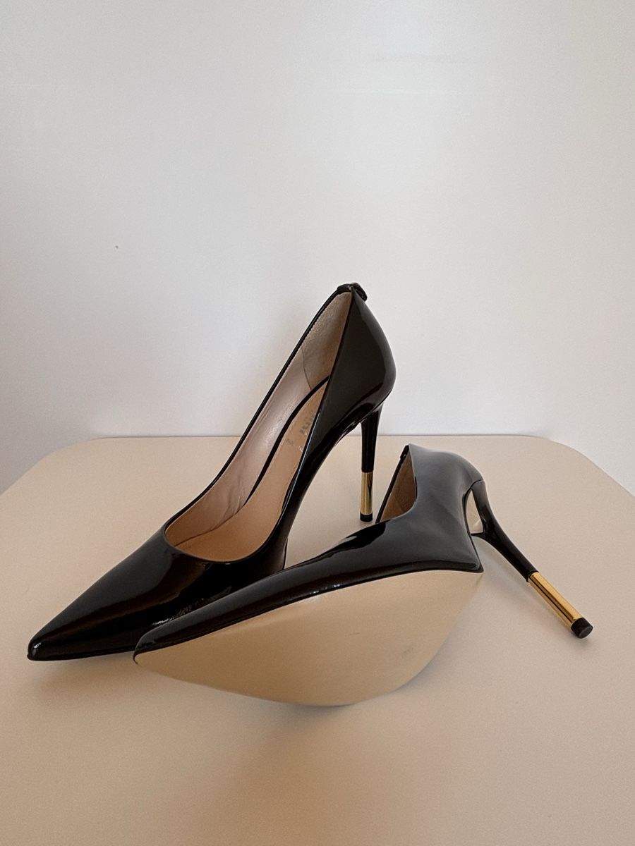 Baldinini Scarpe da donna: Baldinini Trend Black Leather Heels, Size 38 – Nuovo (secondo la descrizione) da Vevey venduto da JJ_xr2b