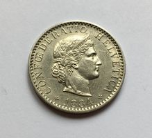 1884 20 Rappen -unz
