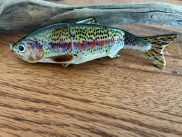 Schöner Regenbogenforellen Wobbler / 12 CM / 16 Gramm neu!!!