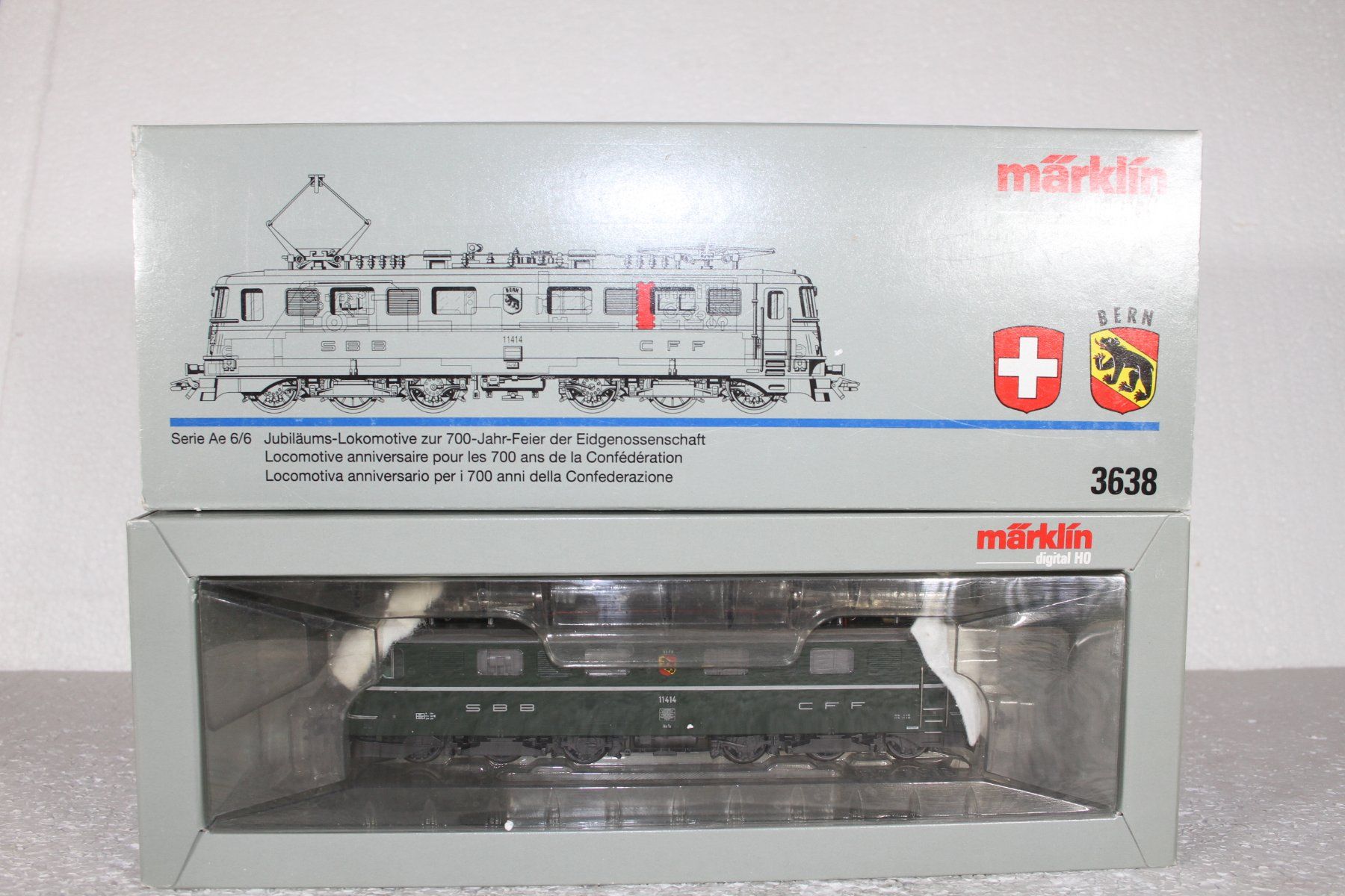 Märklin Modelleisenbahnen: Märklin 3638 SBB Ae 6/6 Bern digital – Gebraucht aus Triesen von cor_62ts 9