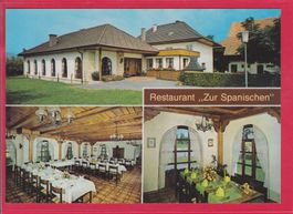 WERBE-FALTKARTE, RESTAURANT ZUR SPANISCHEN, HÄRKINGEN
