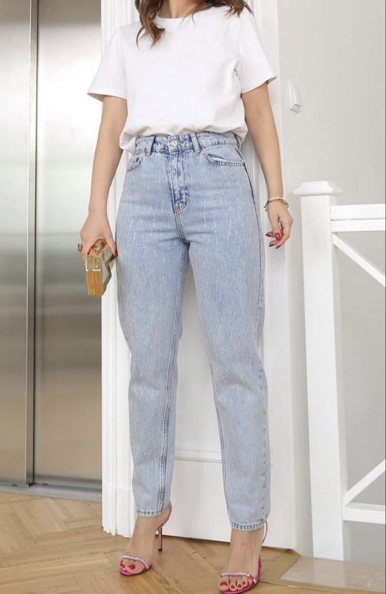 Jeans: Helle Jeans mit Strass – Neuf (Voir description) à Effretikon par Lunaaa_ 5