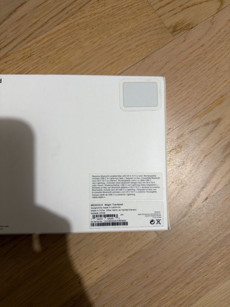 Apple Mouse: Magic Trackpad Apple bianco con imballo originale ottimo – Usato da Zürich venduto da fra89zh 2