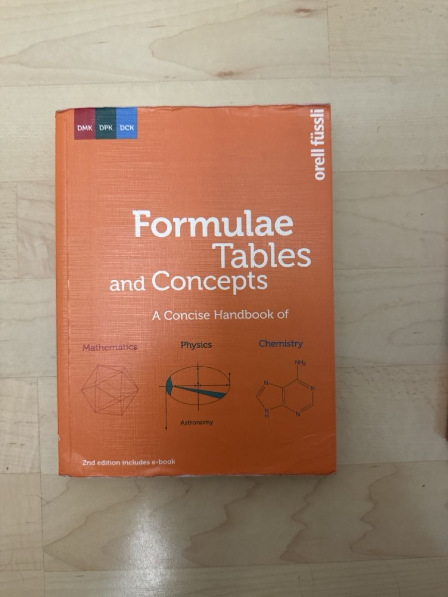 Libri: Formulae Tables and Concepts Handbuch – Usato da Ettiswil venduto da Fluhu2005