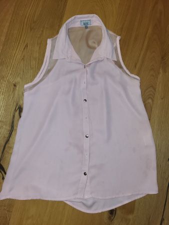 Chemisier léger rose poudré  XS -34