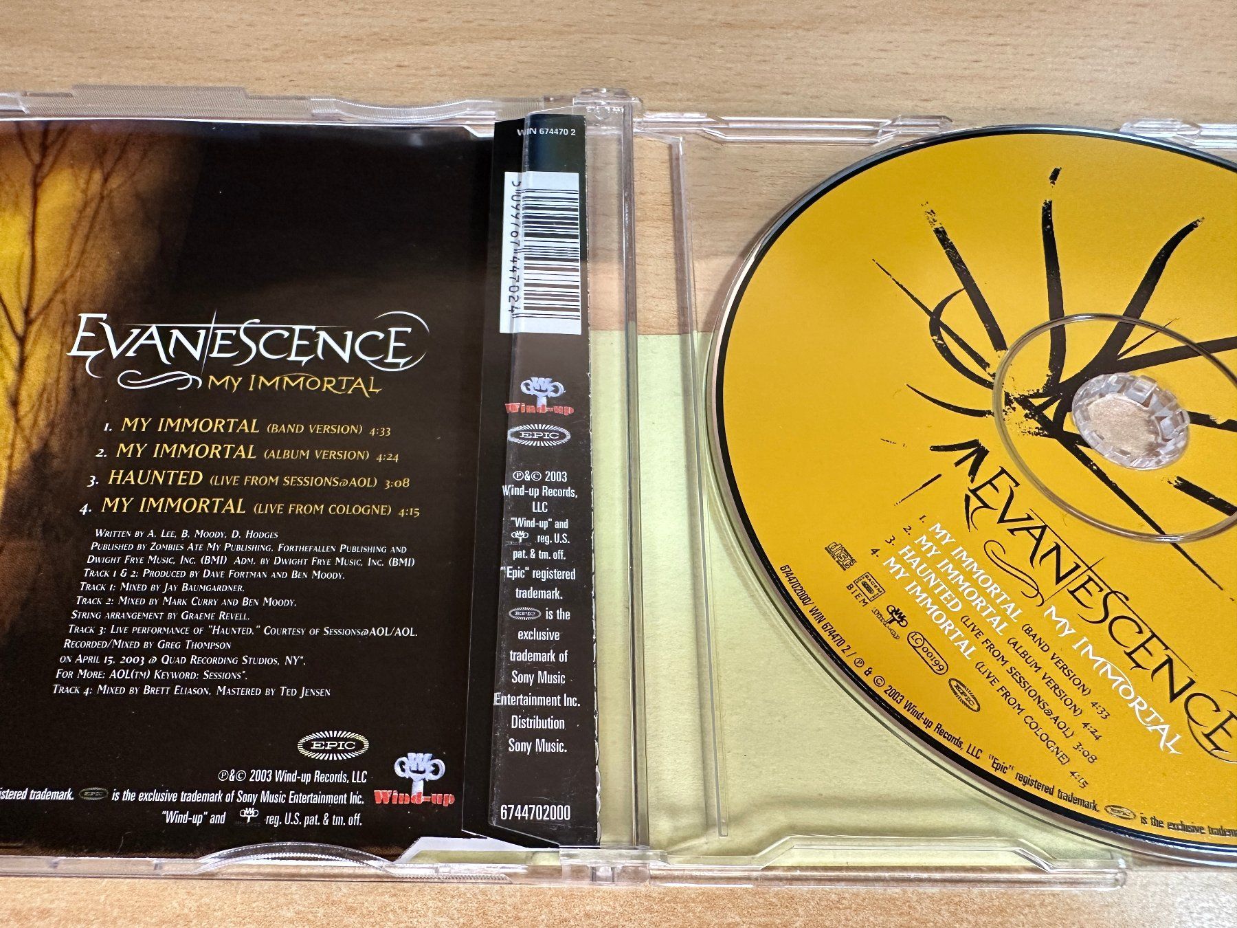 CDs: Evanescence – My Immortal - Single CD – Gebraucht aus Rikon im Tösstal von Alpenmutz 1