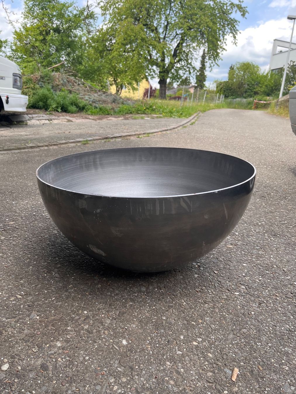 Feuerschale: Feuerschale, Halbkugel, Durchmesser 60cm, Dicke 4mm – Neu und originalverpackt aus Oberwil-Lieli von metal-works 1