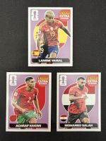 Panini Extra Sticker - Yamal, Hakimi, Salah (guter Zustand)
