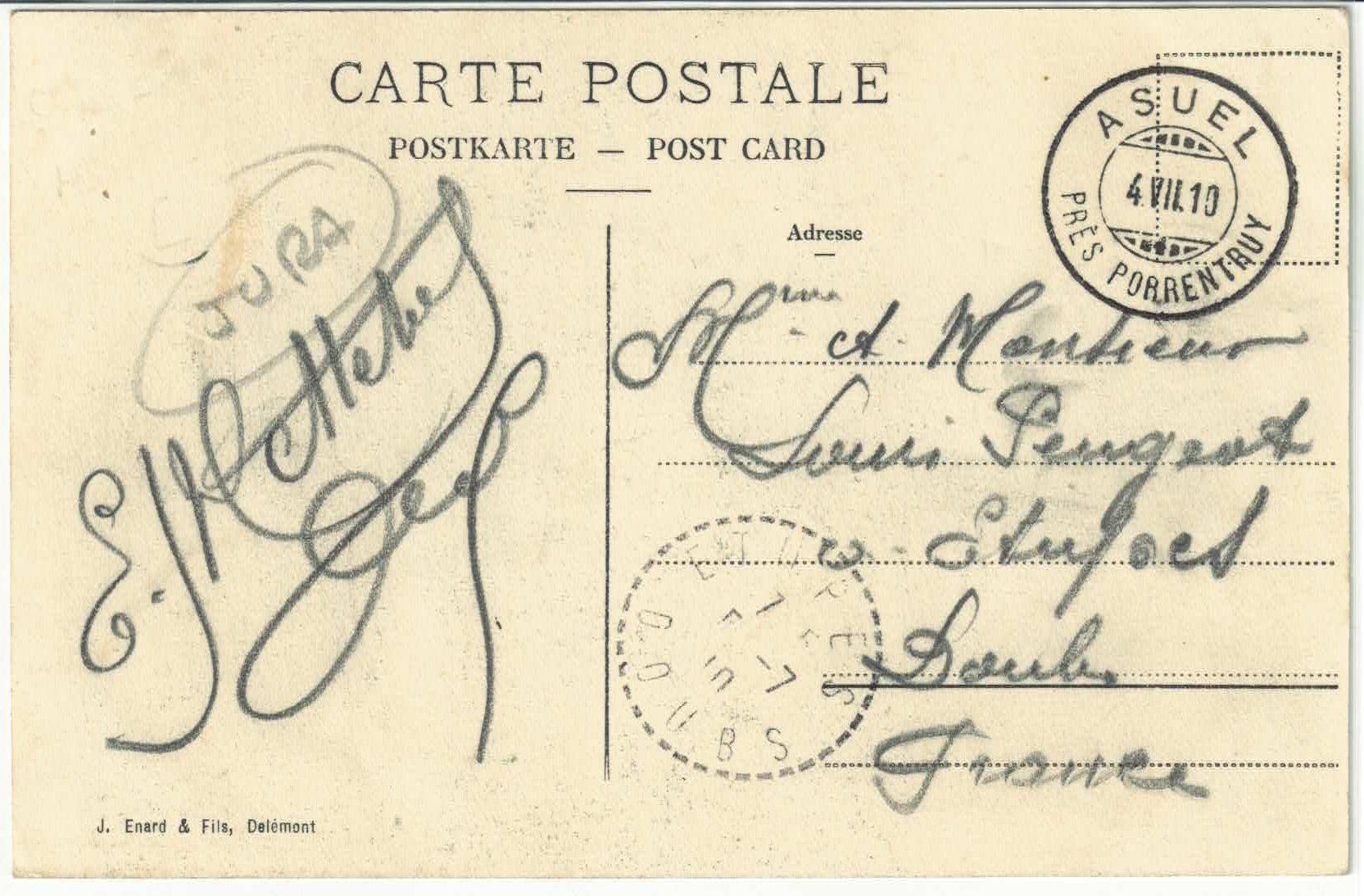 Cartoline postali: Les Malettes - Sejour d'ete – Usato da Ettingen venduto da Kartenplanet 1