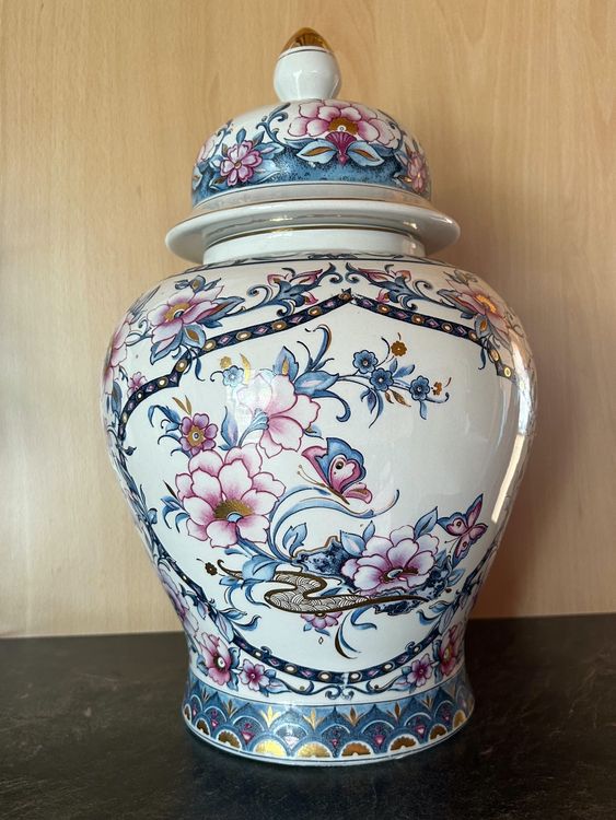 Erdbeer Keramik Vase Mit Deckel - Deko Für Küche & Wohnung