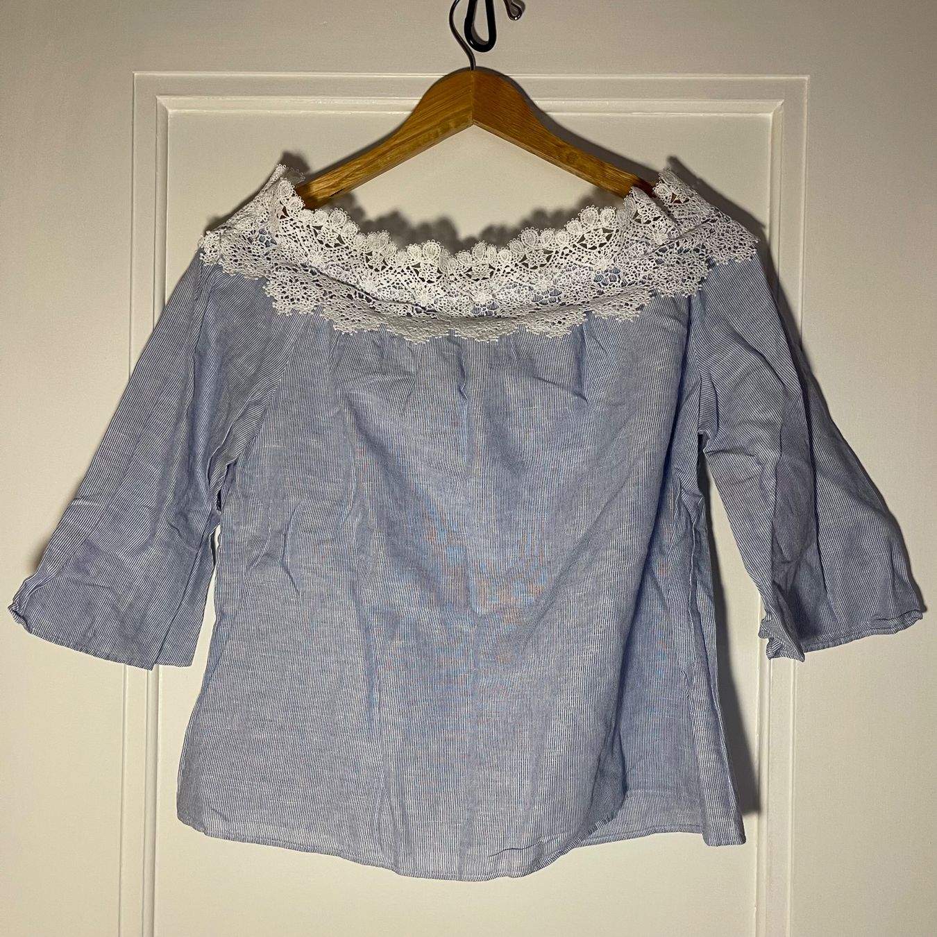 Zara Camicette: Chemisier bateau avec dentelle – Usato da Territet venduto da Estelle_elletsE
