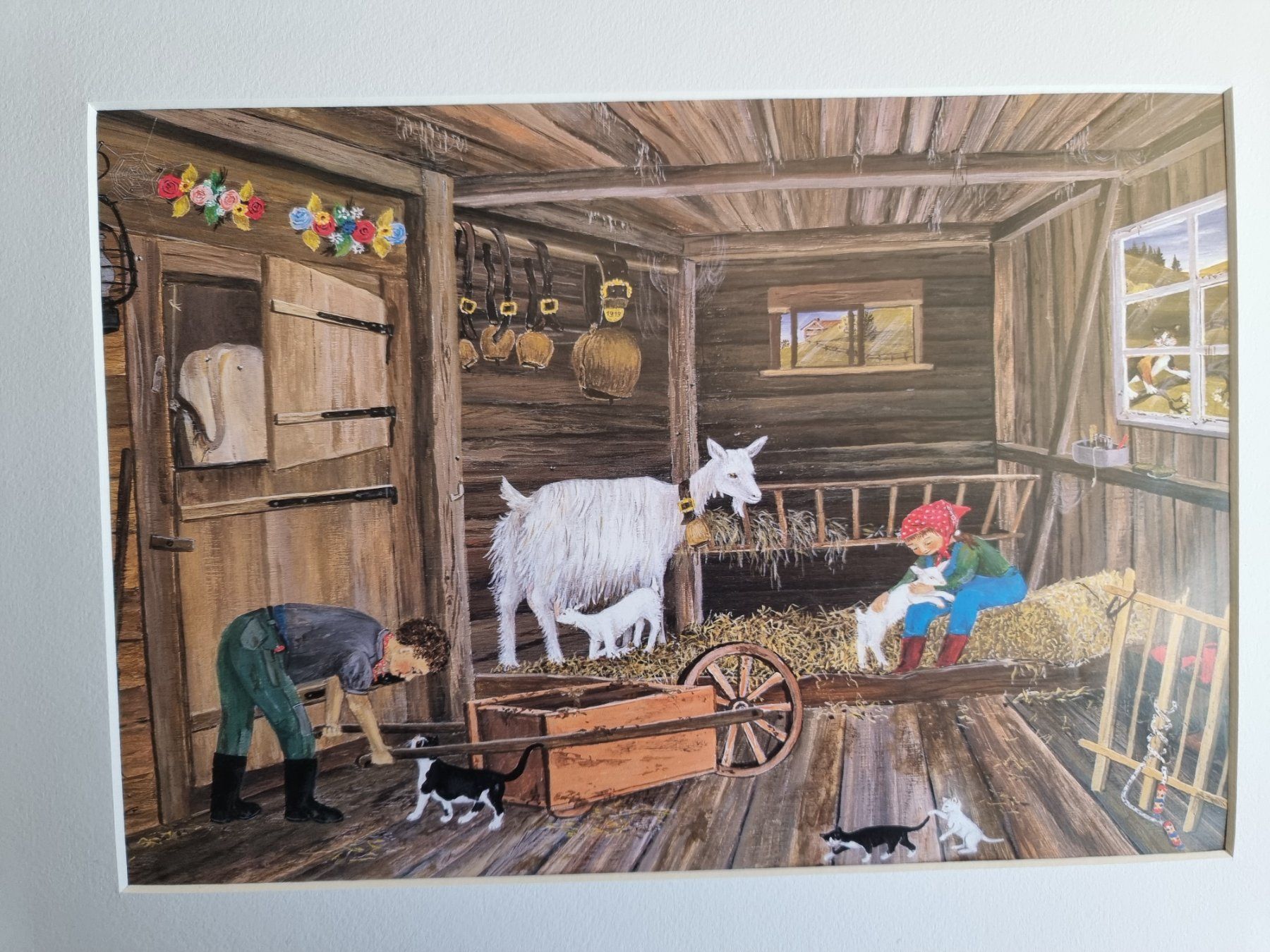 Foto & Immagini: FLÖCKLI DAS GEISSLEIN BILD VON LILLY LANGENEGGER – Usato da Gersau venduto da grafik-kunst 1