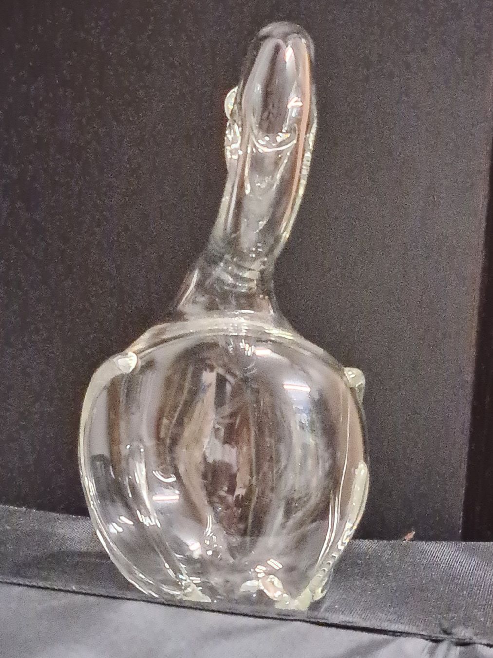 Figuren: Glas Figur Schwan, innen hohl, diagonal 14 cm – Gebraucht aus Amriswil von kleindeko 7