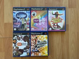 5 PlayStation 2 Spiele Tanz und Musik Spiele