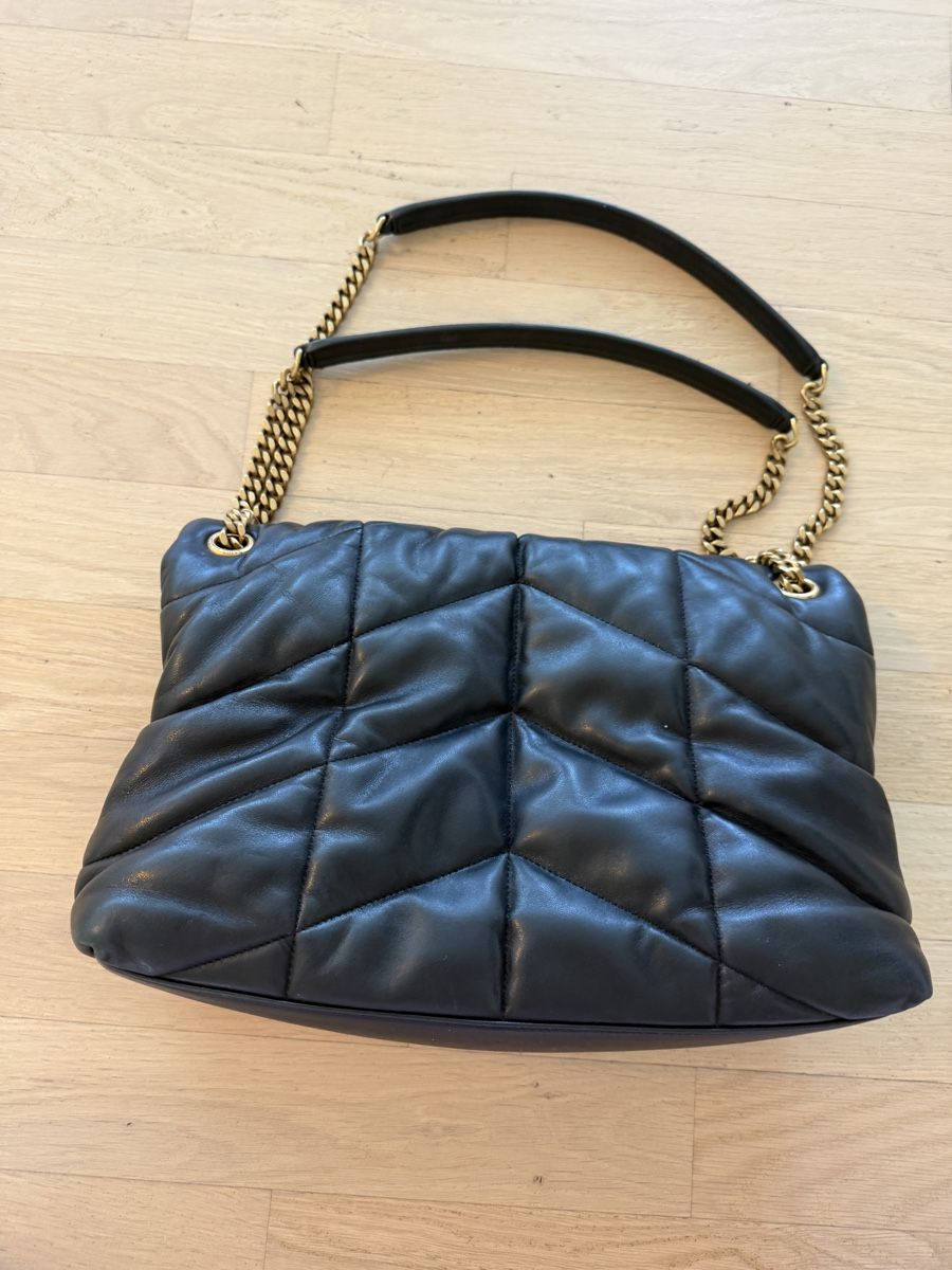 Saint Laurent Borse da donna: Saint Laurent Loulou Puffer Medium Black Leather – Nuovo (secondo la descrizione) da Effretikon venduto da MaisonNade 4
