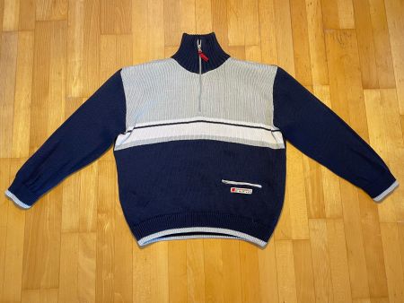 Vintage 90s Campagnolo Heavy Knit Sweater Lined Sz L