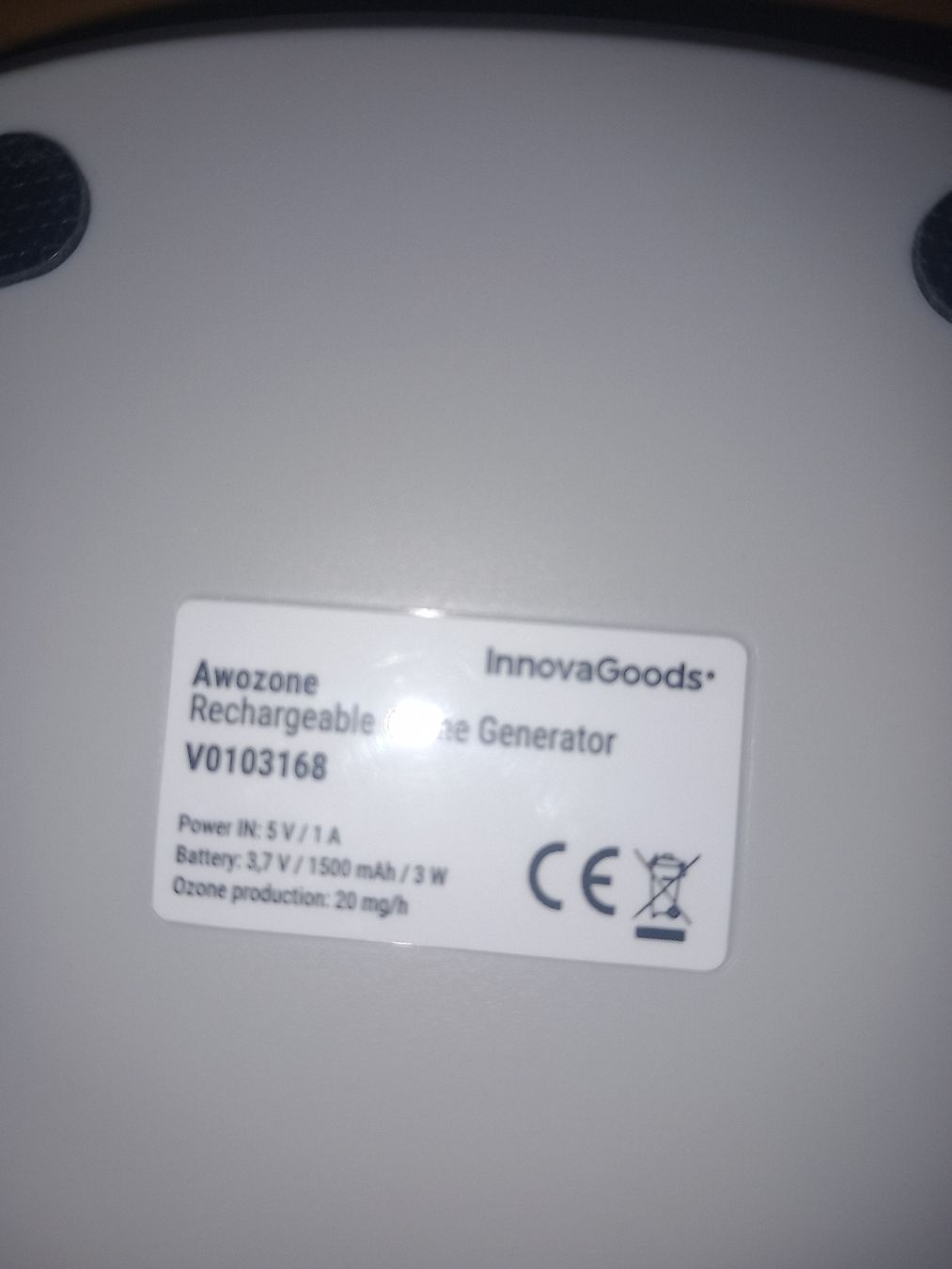 Luftreiniger: Amazone Rechargeable Ozone Generator, Geruchsentferner – Gebraucht aus Wanzwil von lonelybeachhouse 1