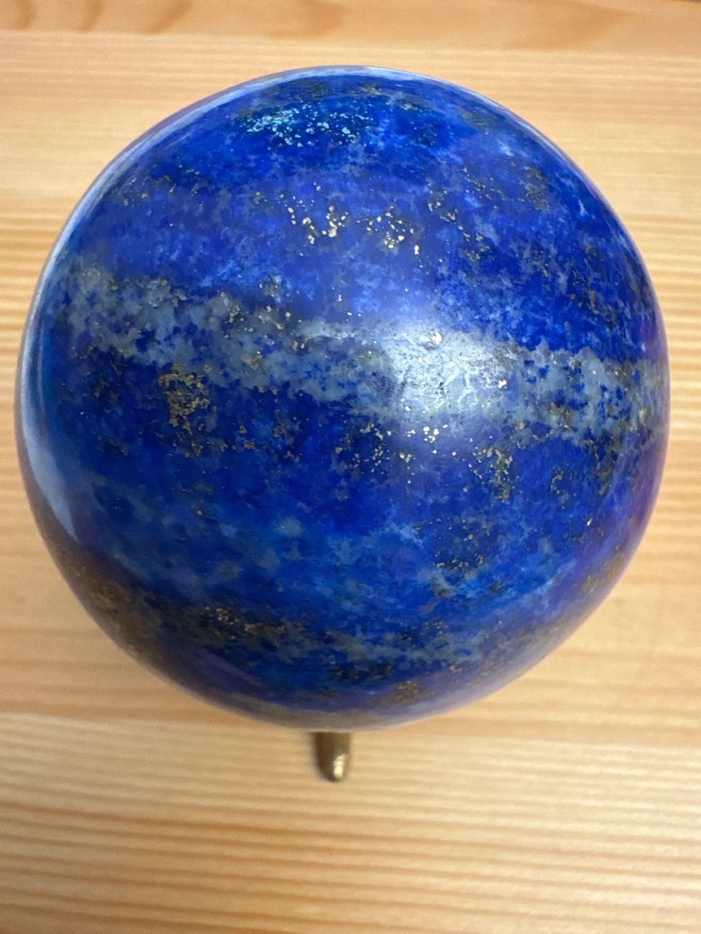 Pietre preziose: Wunderschöne Lapislazuli-Kugel mit Sockel, 416 Gr, 6.5 cm Ø – Nuovo (secondo la descrizione) da Zürich venduto da Tarafo5 2