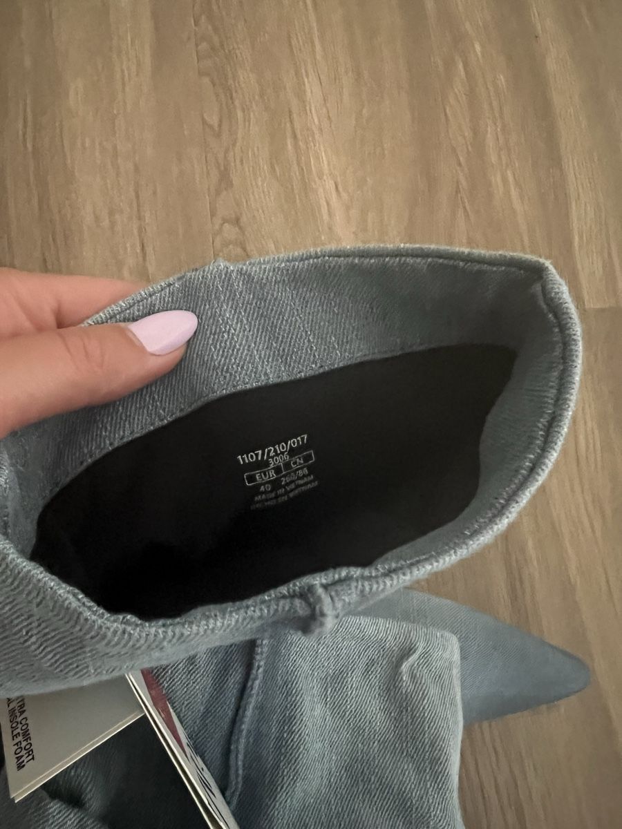 Zara Damenschuhe: Zara Jeans Stiefel, hellblau, Gr. 40 – Neu und originalverpackt aus Jona von Ancci 3