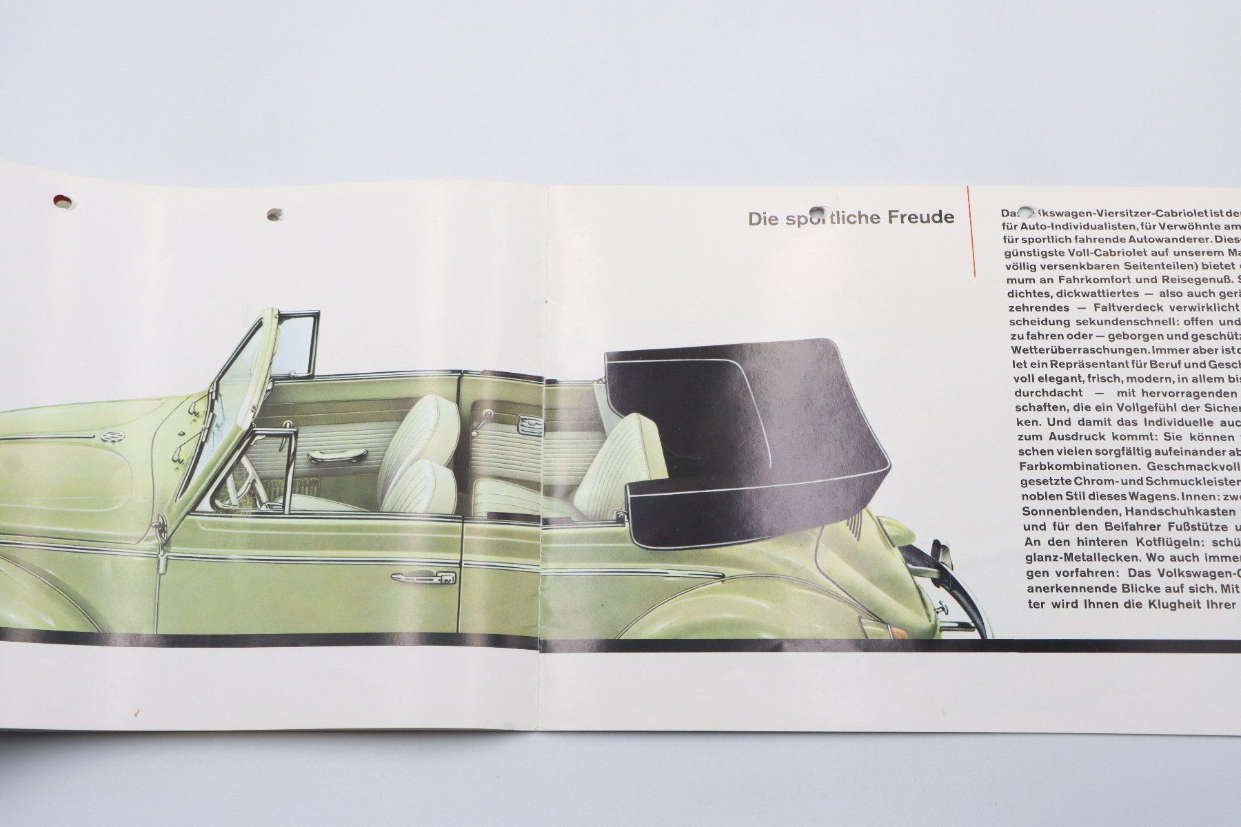 VW Dokumente: VW Käfer 1961 Prospekt – Gebraucht aus Bühl b.Aarberg von Collectorpassions 4