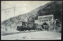 BRIG Nordportal des grossen Simplontunnels - Bahn