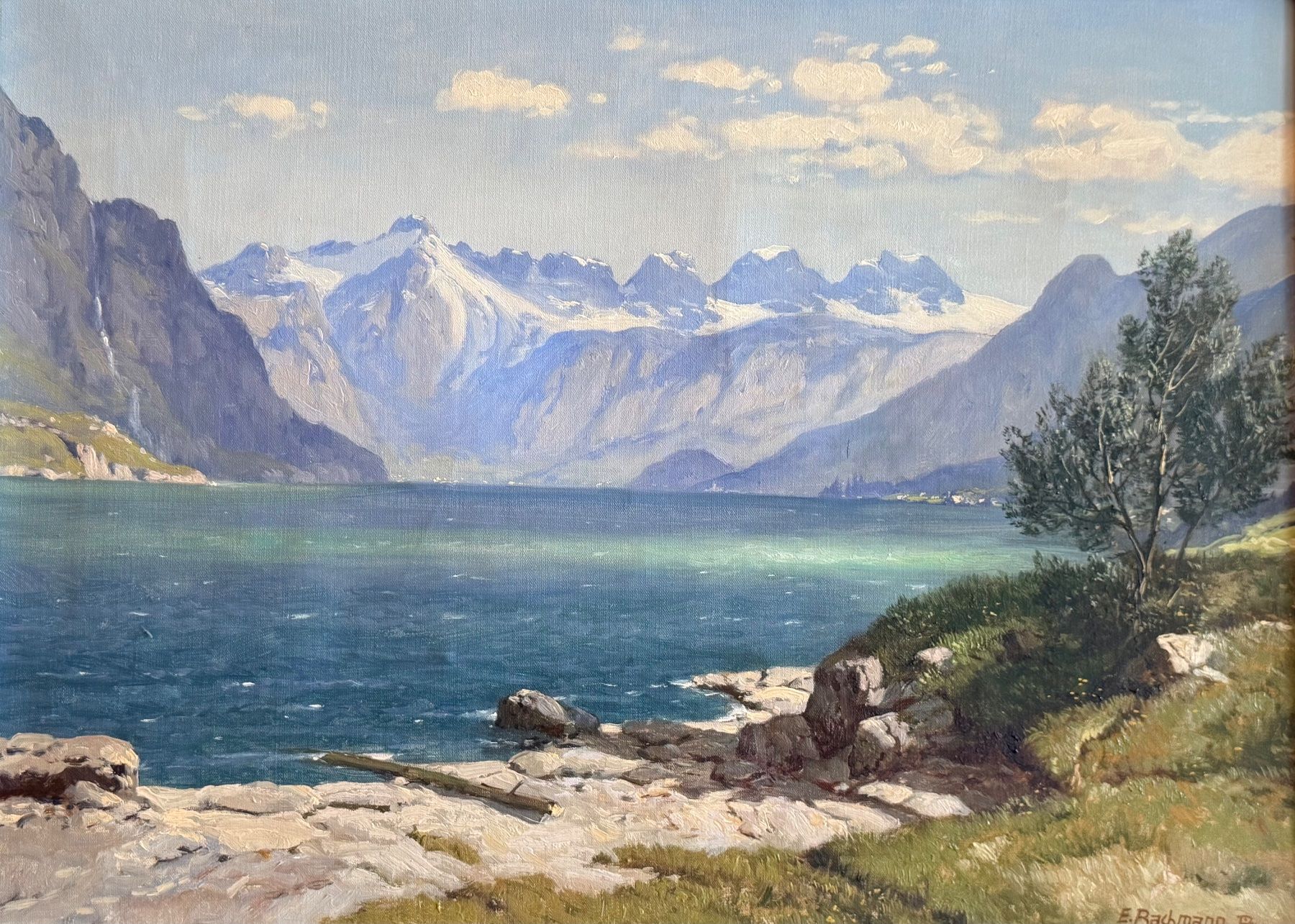 Dipinti: Jakob Edwin Bachmann  1873 -1957 ÖlGemälde – Usato da Basel venduto da PAUL_ART 1