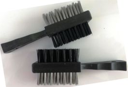 2 x BÜRSTEN in der Ausführung  STAHL / NYLON  Länge:120 mm