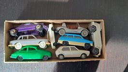 8 kleine vintage Modellautos  Wiking Berlin West(4)davon
