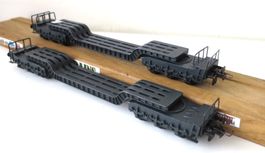 TRIX EXPRESS DB DEUX WAGONS POUR CHARGES LOURDES