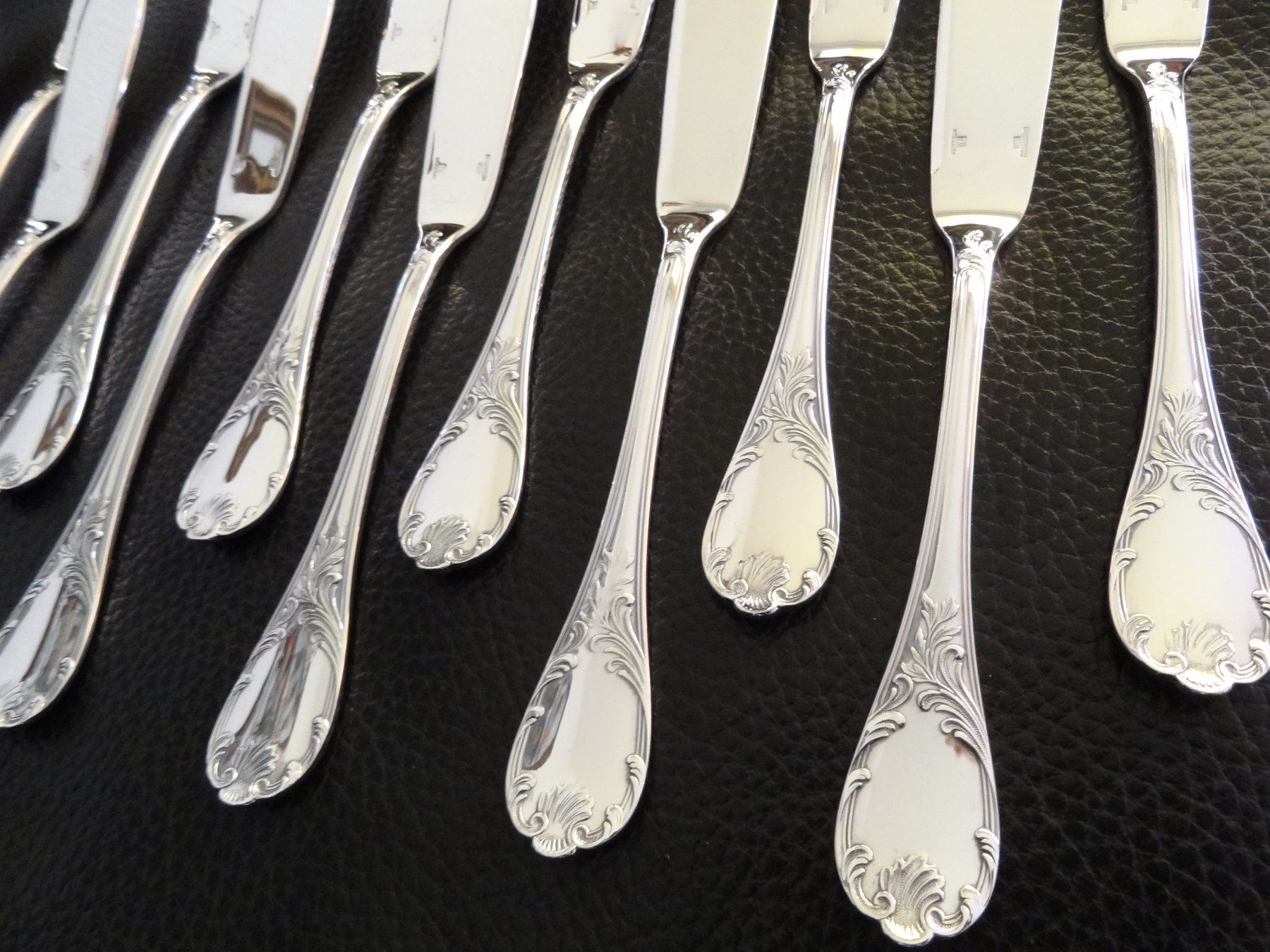 Christofle Set di posate: Christofle Marly 12x couteaux à poisson – Nuovo (secondo la descrizione) da Morges venduto da bijouxsterling2019 5