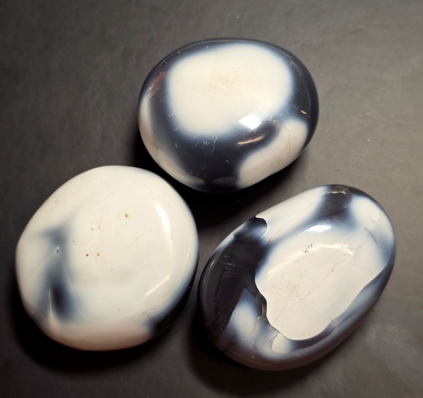 Minerali & Pietre curative: 3 Orka Achat Handschmeichler 315g – Nuovo e nell'imballaggio originale da Matzingen venduto da Shay_Crystalz 1