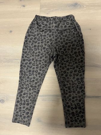 Sportleggins Leoprint anthrazit S neu