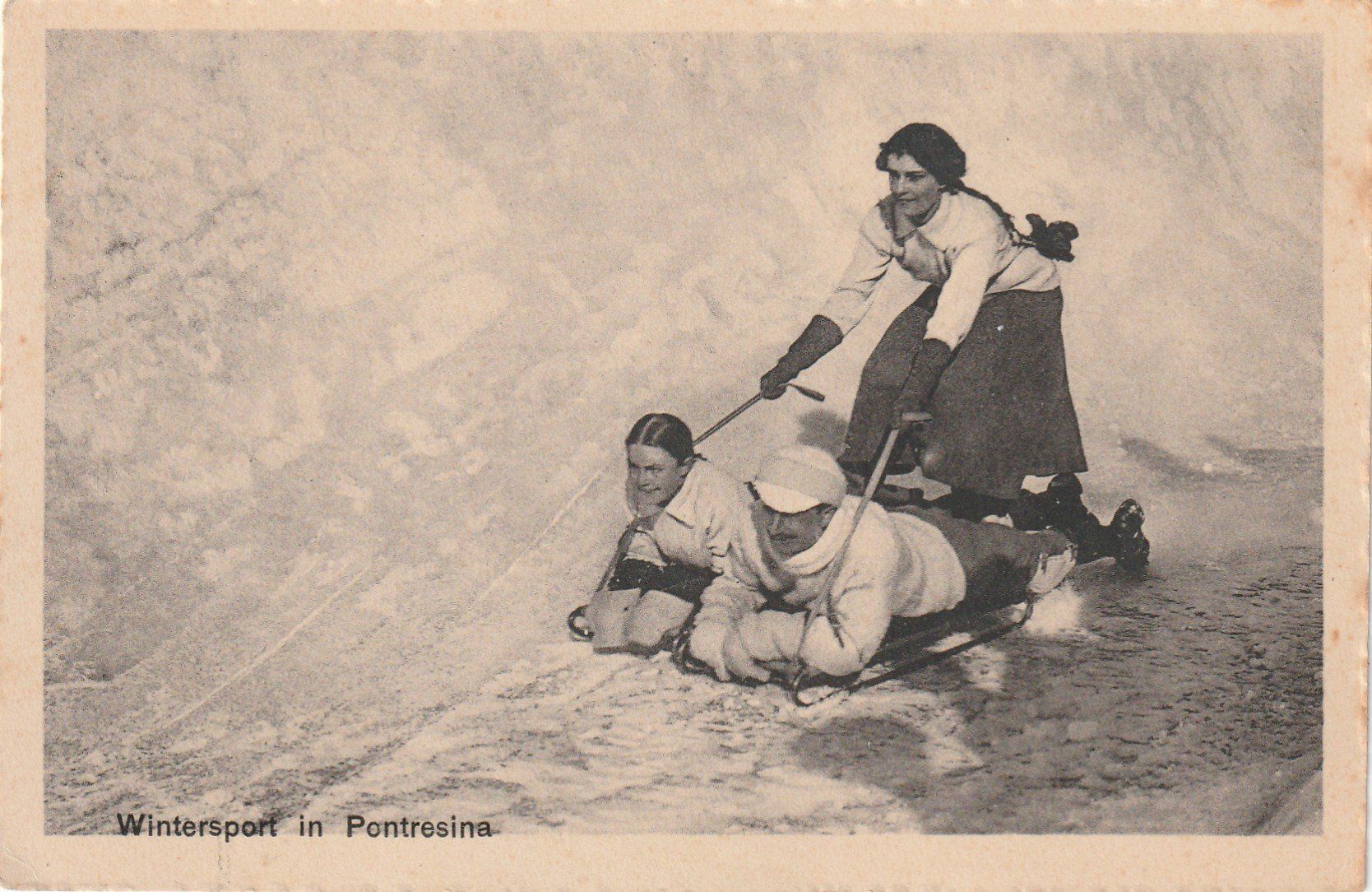 Ansichtskarten: Pontresina Wintersport – Gebraucht aus Rorschacherberg von fratovi2