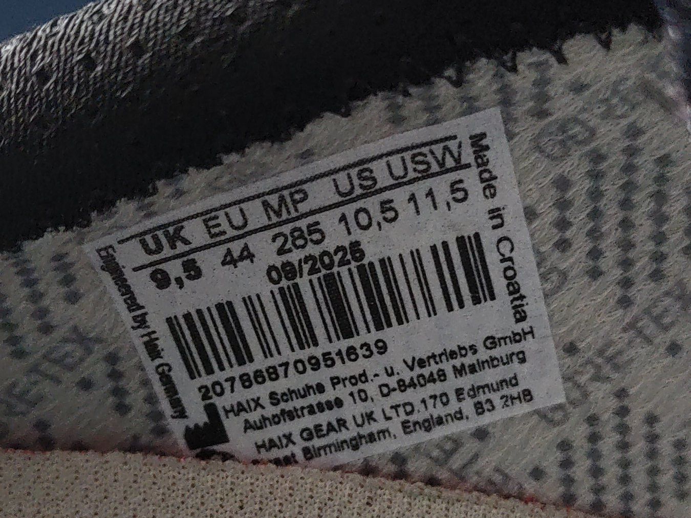 Haix Herrenschuhe: Sicherheitsschuhe schwarz HAIX  Gr 44 – Neu und originalverpackt aus Strengelbach von Phorensic_30 8