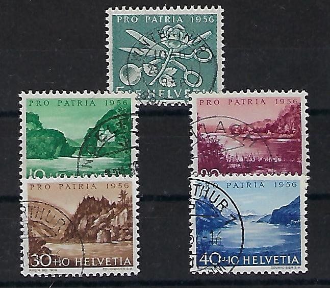 Tutti i francobolli: Pro Patria 1956 gestempelt   14858 – Usato da Lunden venduto da Animus999