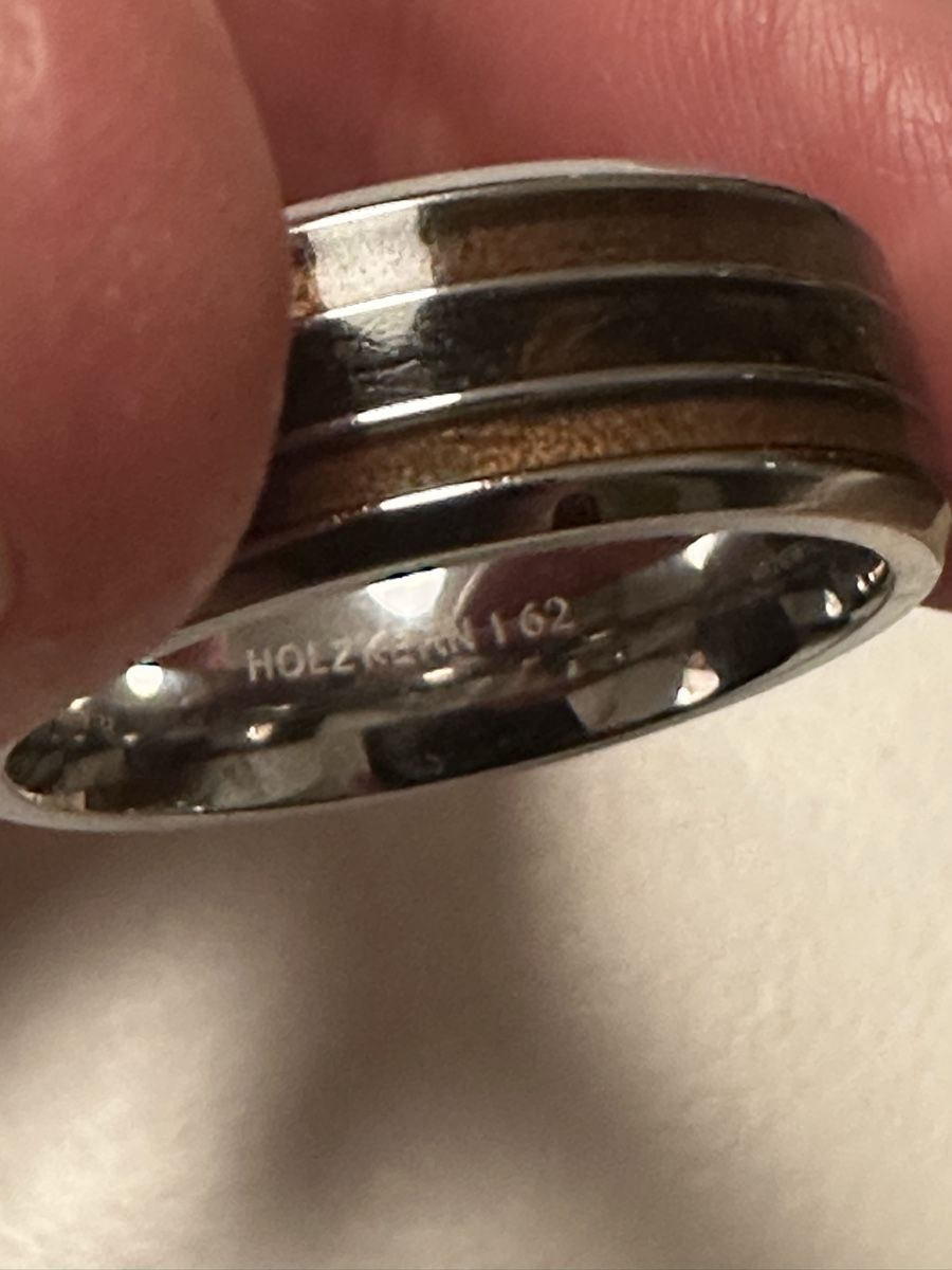 Ringe: Holzkern Cartesian Ring Walnuss Silber, 62 – Neu (gemäss Beschreibung) aus Zürich von mp2040 2