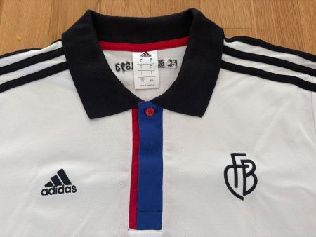 FC BASEL POLO SHIRT ADIDAS FCB LARGE