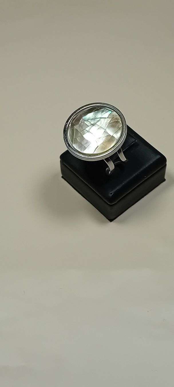 Anelli: ring edelsthal,,nickelfrei,,,mit dunckel perlmut – Nuovo (secondo la descrizione) da Basel venduto da bij_5hqd 1
