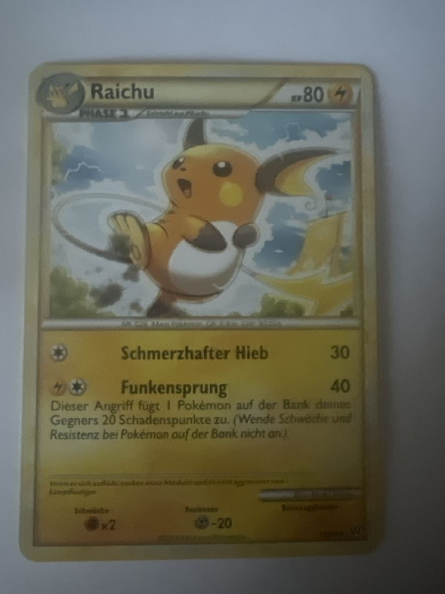 Pokémon Sammelbilder & Trading cards: Raichu Pokémon  – Gebraucht aus Frauenfeld von mwguv