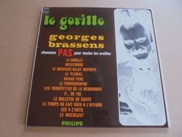 Georges Brassens " Le Gorille " LP France  (VG+/EX)