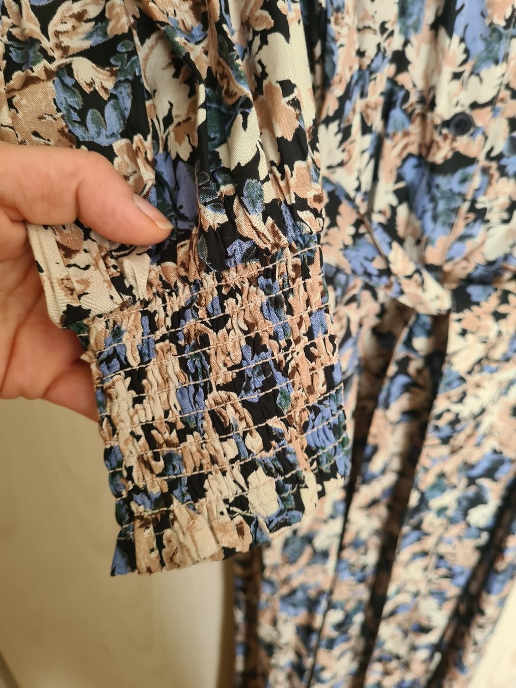 Kleider: Maxikleid, Blusenkleid, Kaffe, gr. 36, Blumenmuster – Gebraucht aus Steinhausen von MilaB 4