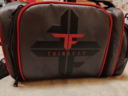 ThinkFit Kühltasche/Lunchbag Grau-Rot, neuwertig!